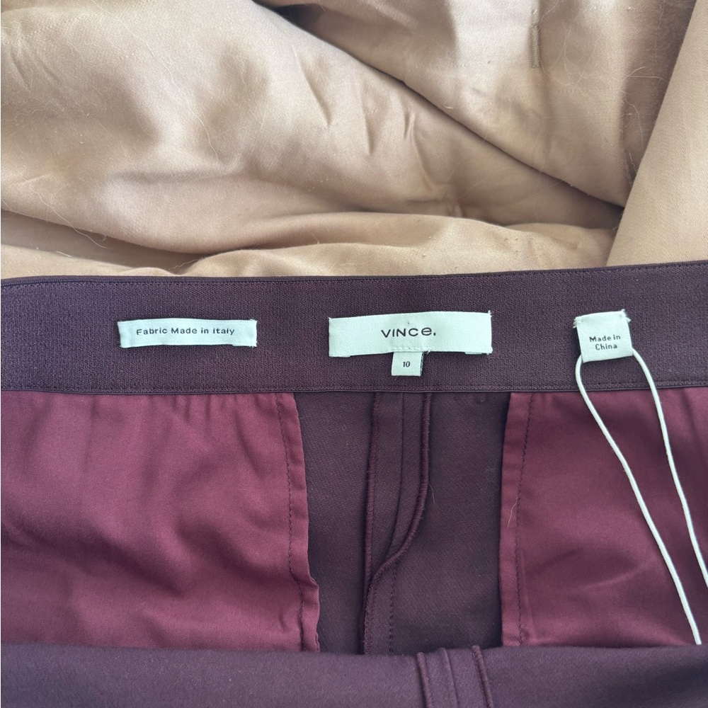 NWT VINCE mid rise pintuck crop flare pant - Picture 12 of 16